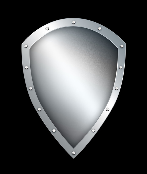 Ancient riveted shield. - Foto, imagen