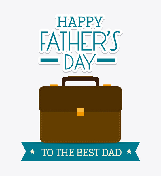 Happy fathers day card design. - Vektori, kuva