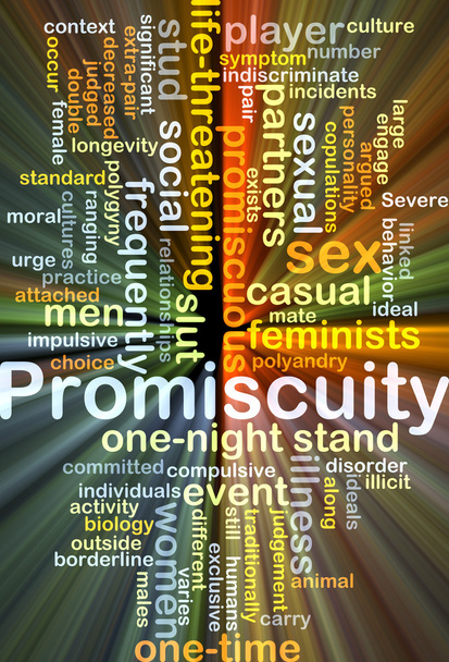 Promiscuity background concept glowing - Fotó, kép