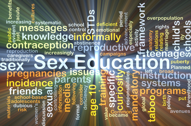 Sex Education background concept glowing - 写真・画像