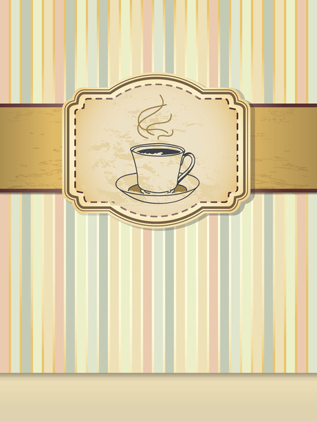 Coffee cup on background - Vektor, kép
