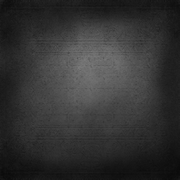 抽象的な黒い背景、古い黒のビネット境界線フレーム ホワイト グレー背景、ビンテージ グランジ背景テクスチャのデザイン、印刷のパンフレットや紙の黒と白のモノクロ背景 - 写真・画像
