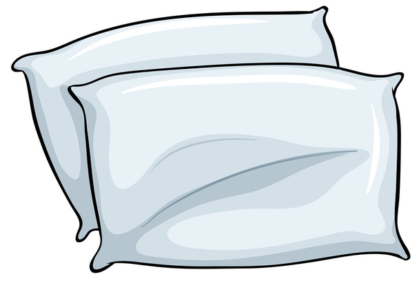 Дві подушки з простим дизайном
 - Вектор, зображення