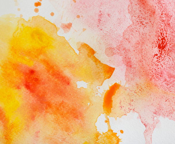 Watercolor texture on paper close-up - 写真・画像