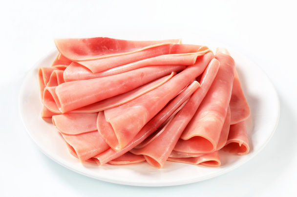 Thinly sliced ham  - Photo, Image