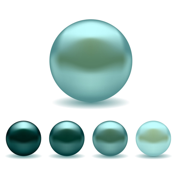 Set of Pearls - Vector, Image