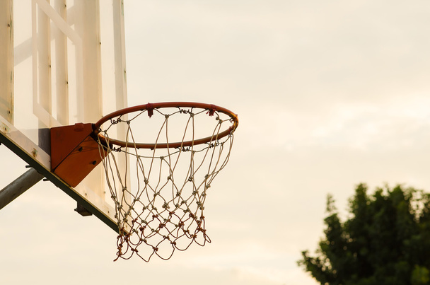 Close up of a basketball hoop - Foto, Imagen