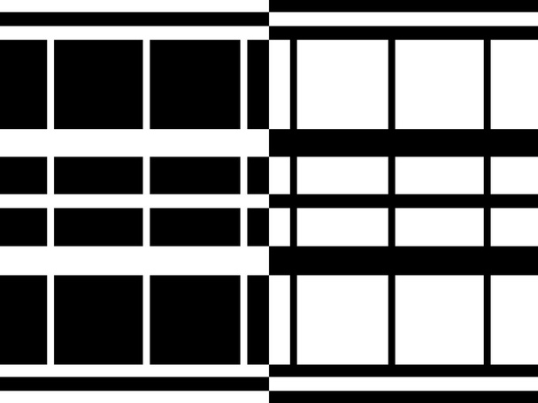 Fondo abstracto de ilusión de ojo blanco y negro
 - Vector, imagen