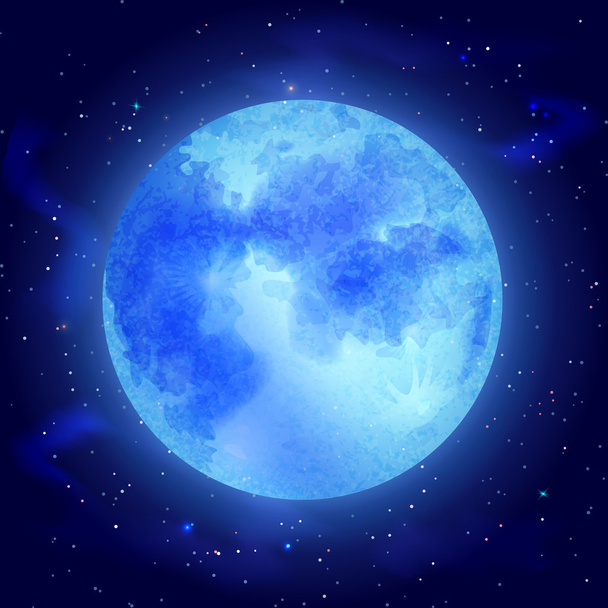 hold csillagokkal - Vektor, kép