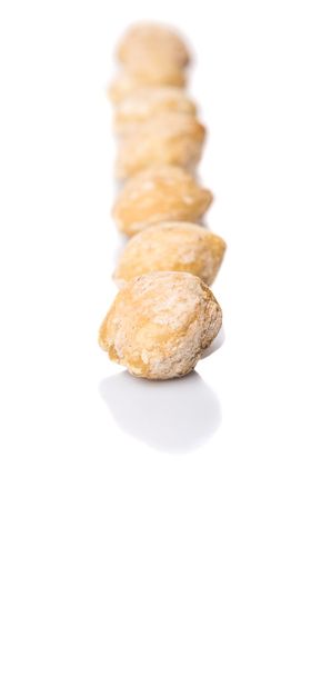Candlenuts over white background - Photo, Image