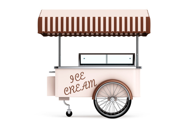 Carro de helado. renderizado 3d
 - Foto, Imagen