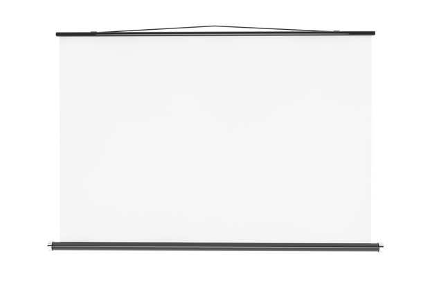 Pantalla de proyección en blanco con cuerda
 - Foto, imagen