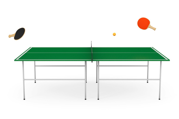 Ping-pong tennis table with Paddles - Photo, Image