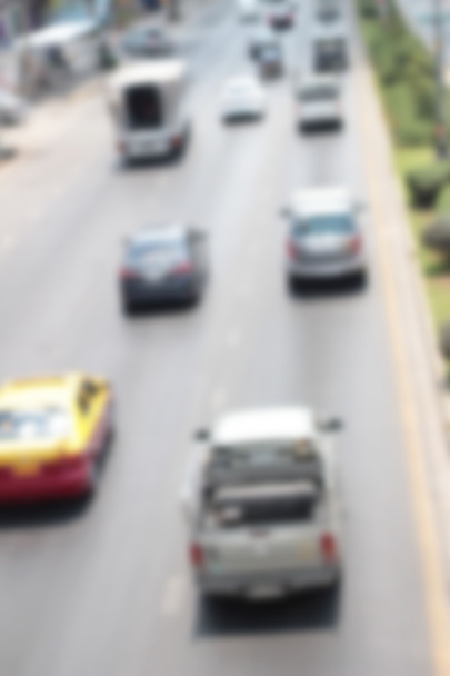 blurred of car on road - Photo, Image