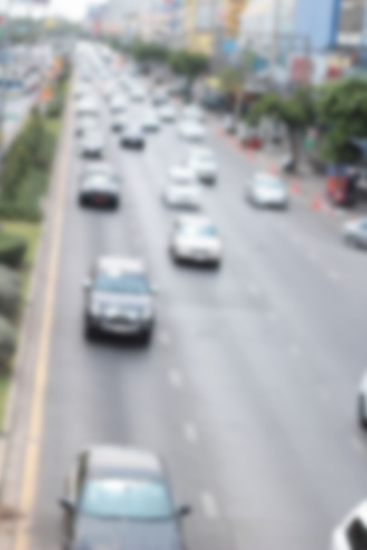blurred of car on road - Photo, Image