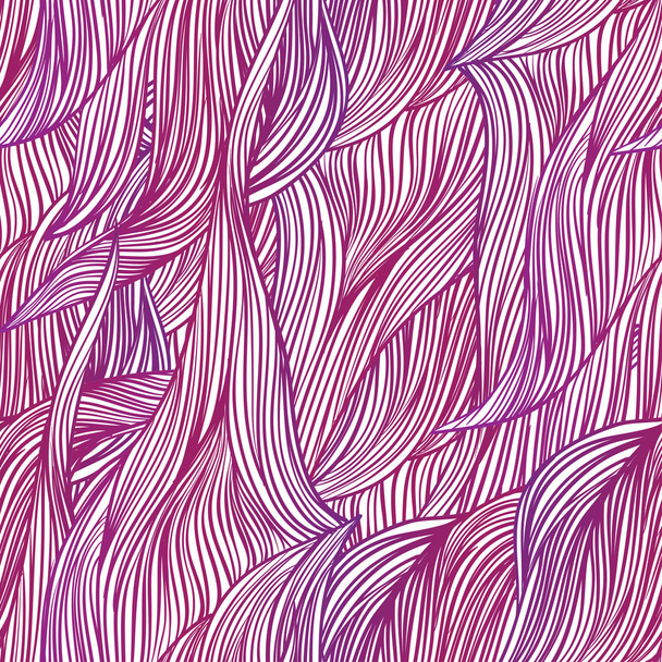 colorful pink purple seamless pattern hair - Vector, Image