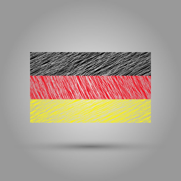 Flag of Germany. Light grunge effect. - Vecteur, image