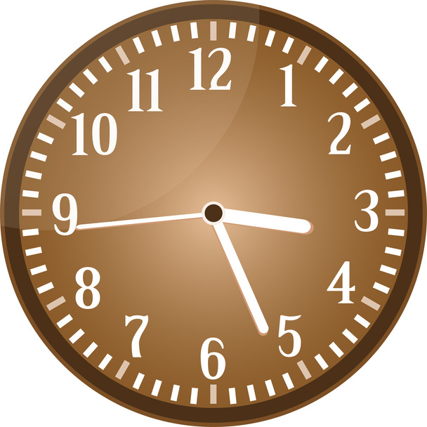Vintage clock grunge isolated on white background vector - Вектор,изображение