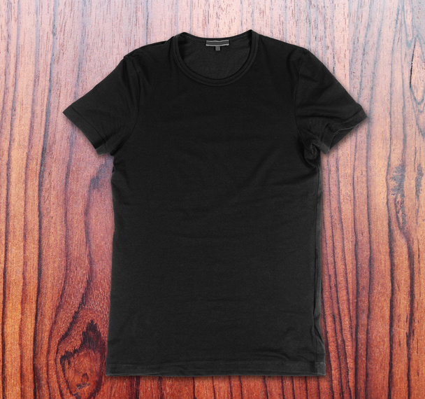 Blank black t-shirt - 写真・画像
