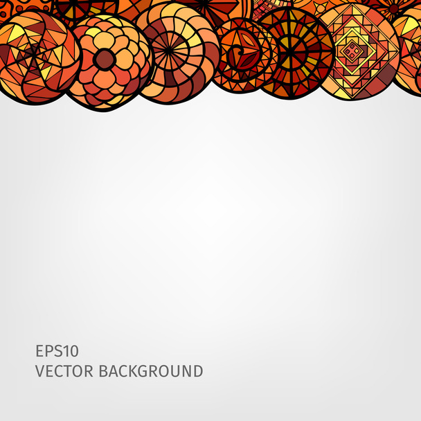 hand drawn ethnic background - Vector, afbeelding