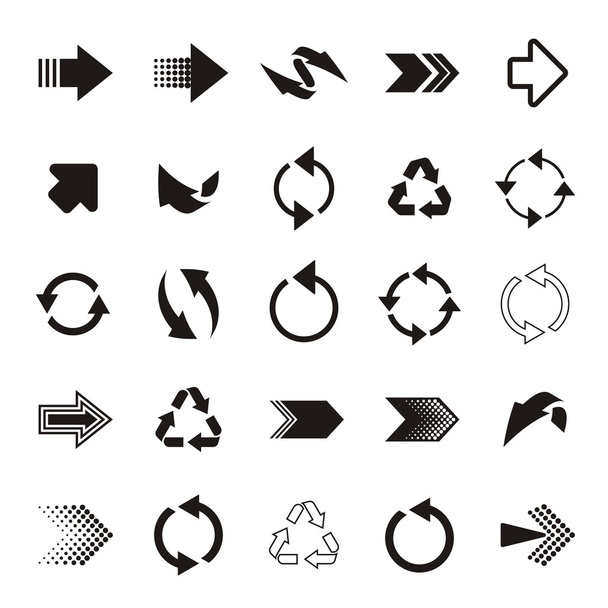Arrow sign icons - Vector, Image
