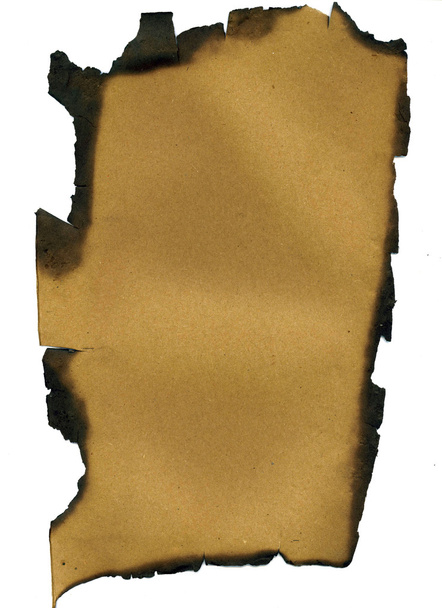 yaşlı chared kahverengi kağıt - Fotoğraf, Görsel