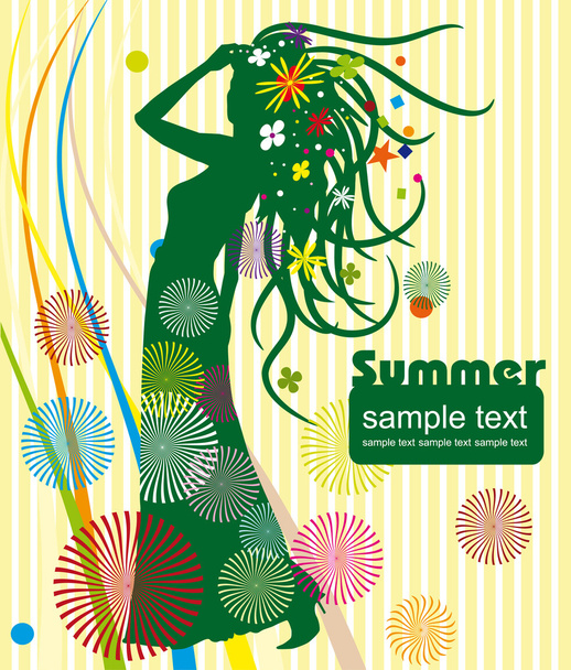 Summer background - Vector, Imagen