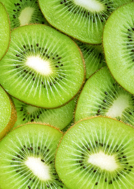 Beautiful kiwi fruit slices background - Photo, Image