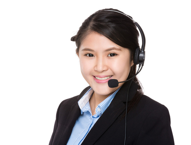 asian female customer services assistant - Photo, Image