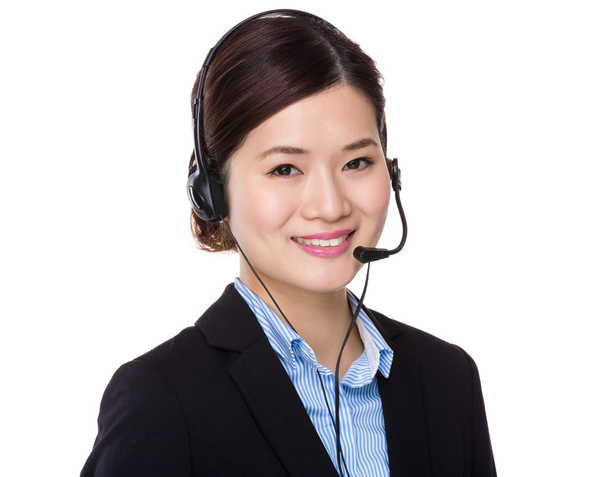 Asyalı kadın müşteri hizmetleri temsilcisi - Fotoğraf, Görsel
