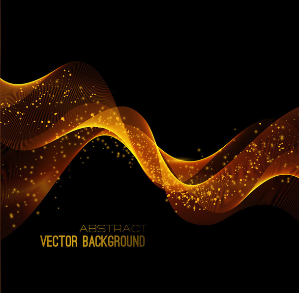 Vector illustration abstract background blue  blurred magic neon light curved lines - Vektor, kép