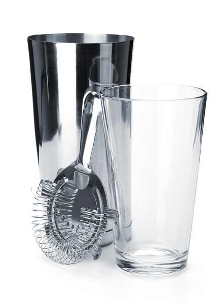 Boston cocktail shaker with strainer - Photo, Image