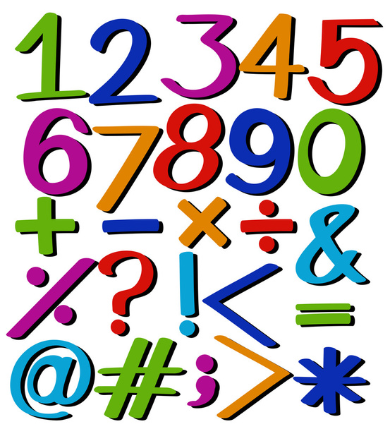 Numbers - Vector, Image