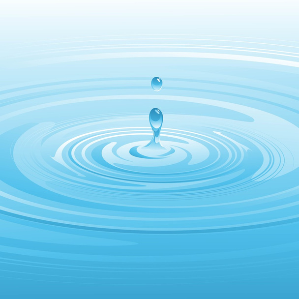 Falling water drop. Vector illustration - Vector, Image
