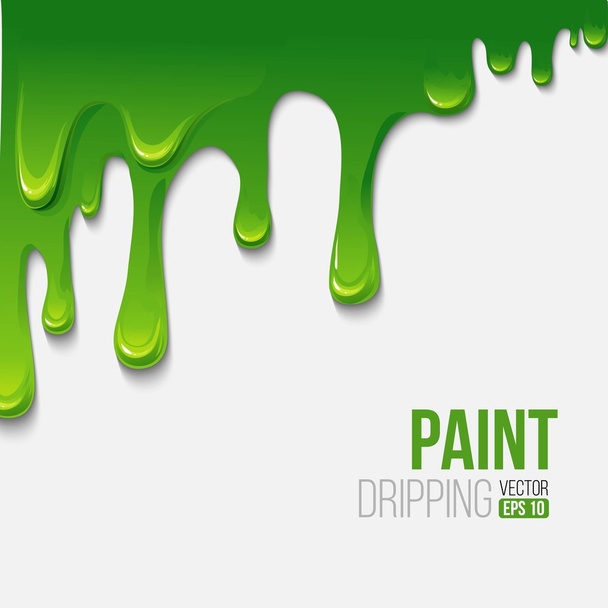 Paint colorful dripping background, vector illustration - Vector, Image