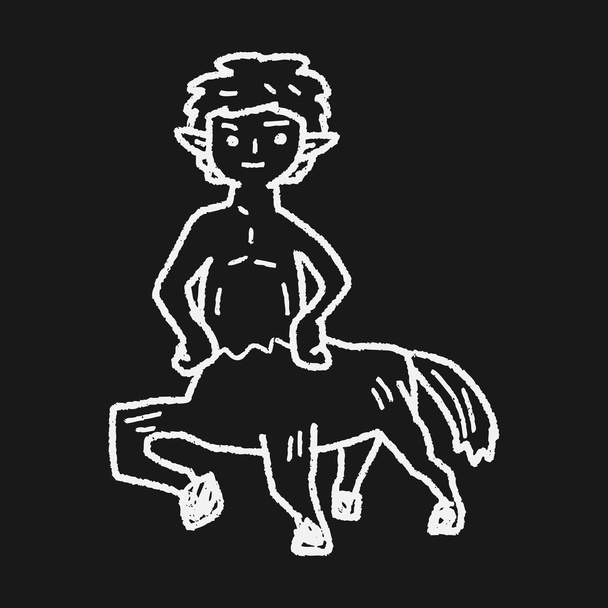 centaur doodle - Vector, Image