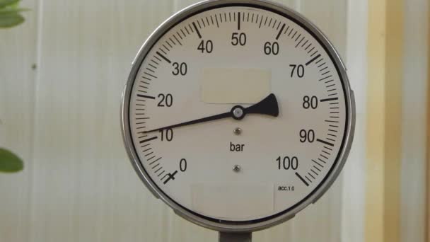 Check the pressure gauge. - Footage, Video