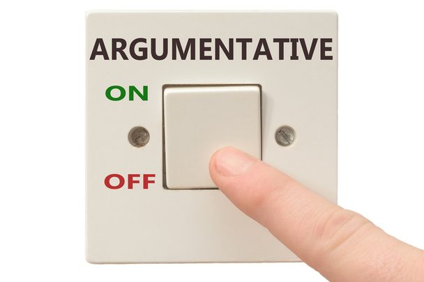 Anger management, switch off Argumentative - Photo, Image