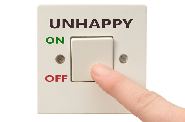 Dealing with unhappy, turn it off - Photo, Image