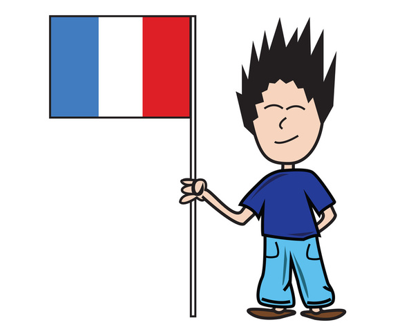 Bandeira francesa
 - Vetor, Imagem