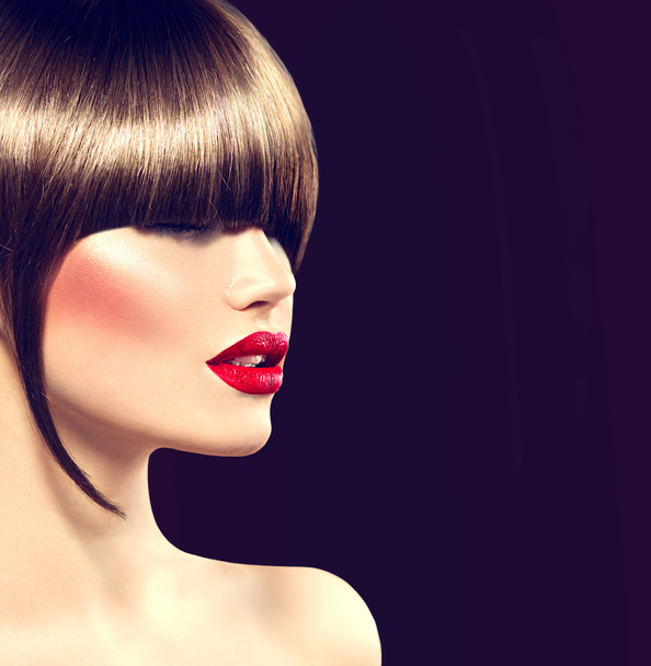 model girl with glamour haircut - Photo, Image