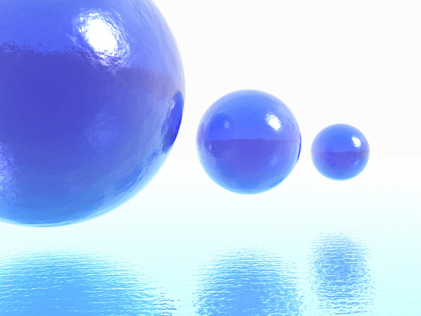 Bolas azules
 - Foto, imagen