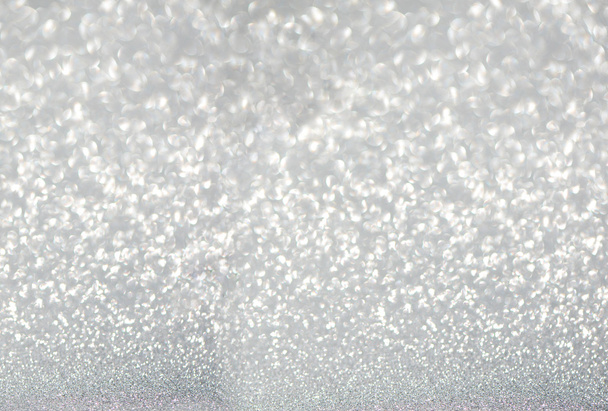 silver defocused glitter background - Photo, Image