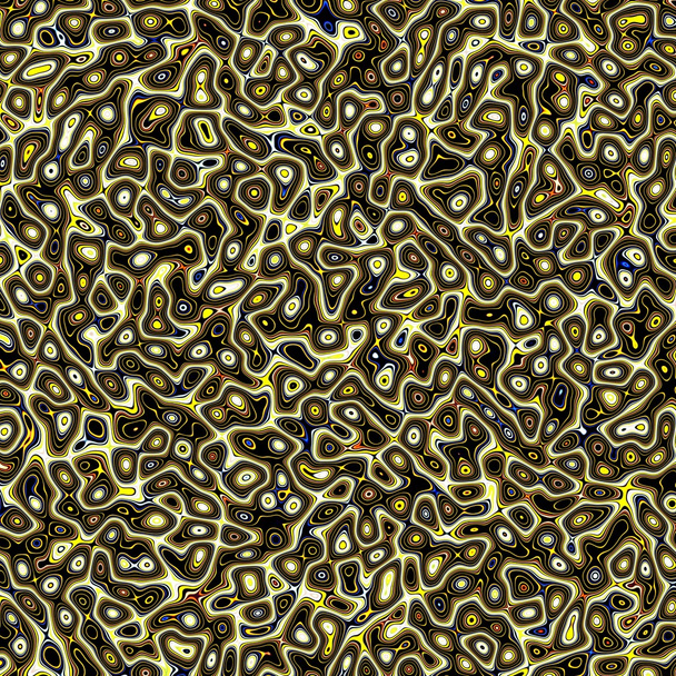 Abstraktní fraktální zlata marbleized psychedelické plazma - Fotografie, Obrázek