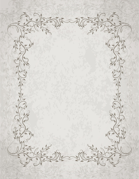 Old frame on grunge style background - Vector, afbeelding