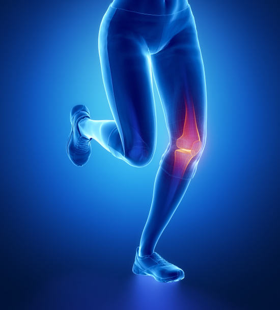 Поранене коліно з підсвічуванням
 - Фото, зображення