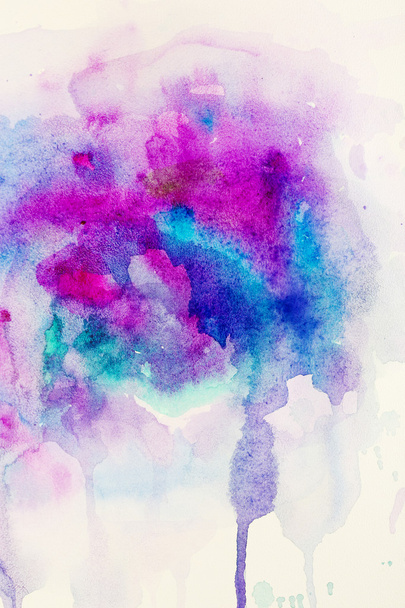 Watercolor texture on paper close-up - Φωτογραφία, εικόνα