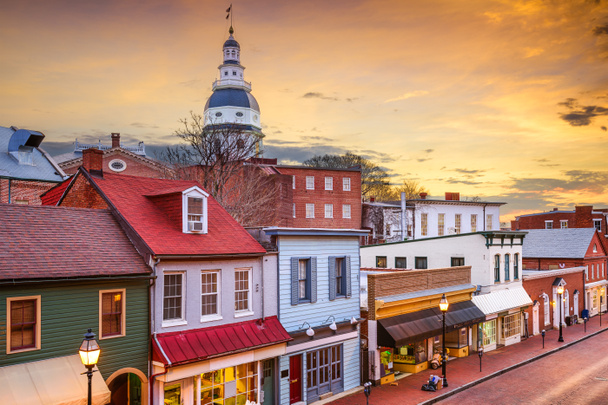 Centrum miasta Annapolis Maryland - Zdjęcie, obraz