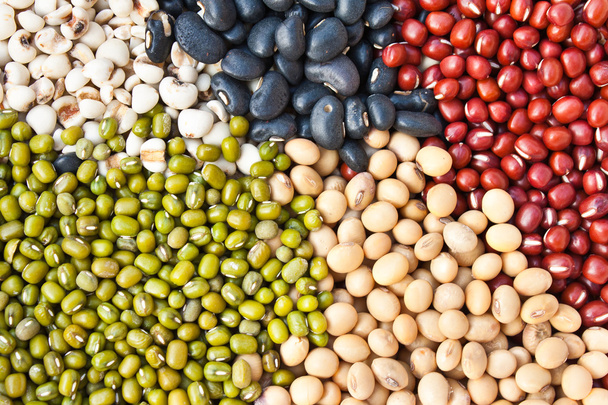 Various colorful dried legumes beans as background - Photo, Image