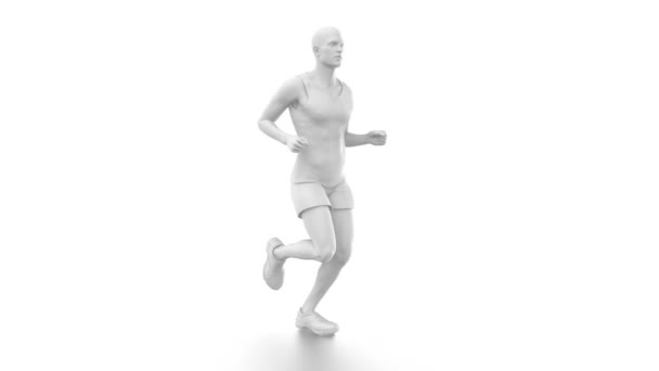 Hombre corriendo en bucle
 - Metraje, vídeo